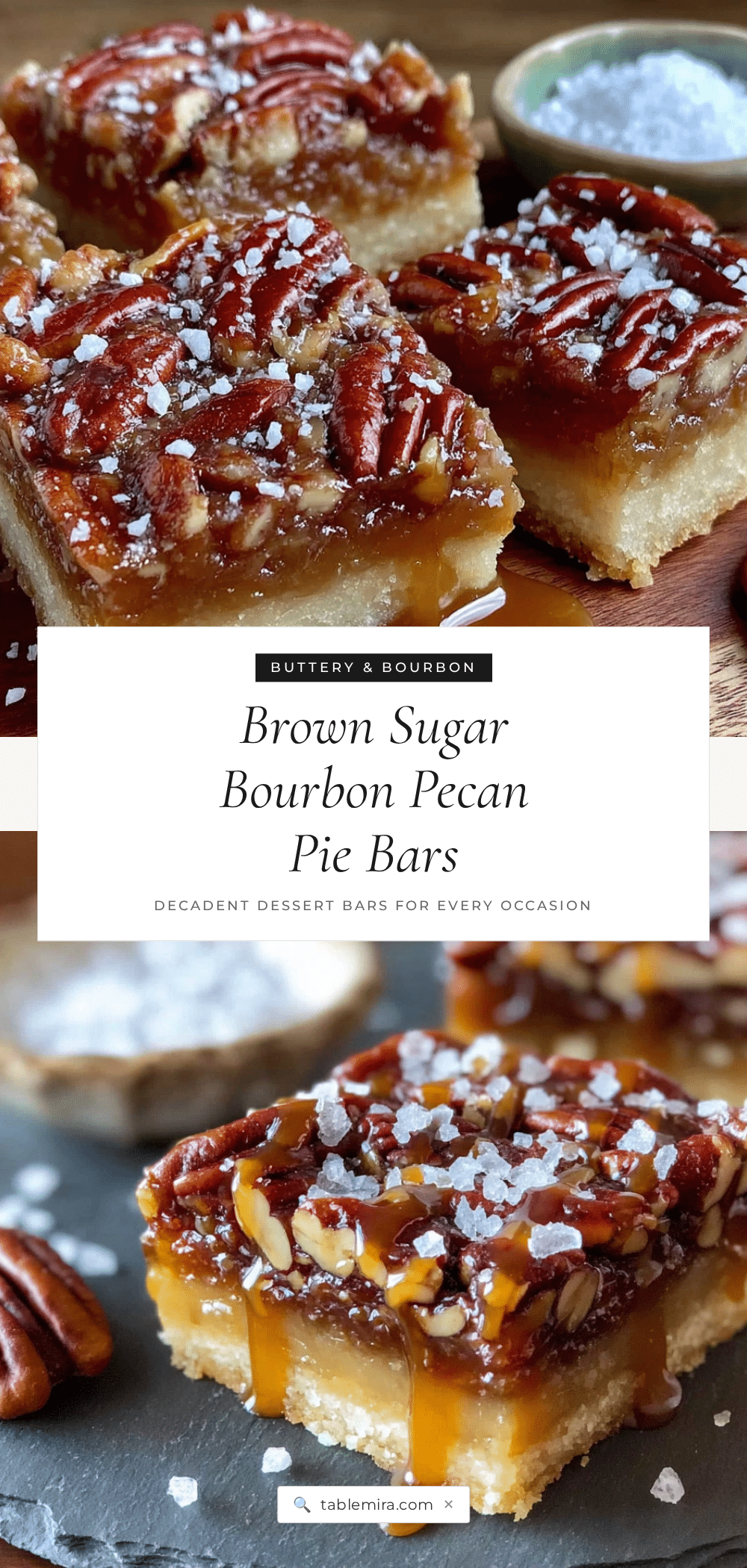 brown sugar bourbon pecan pie bars recipe