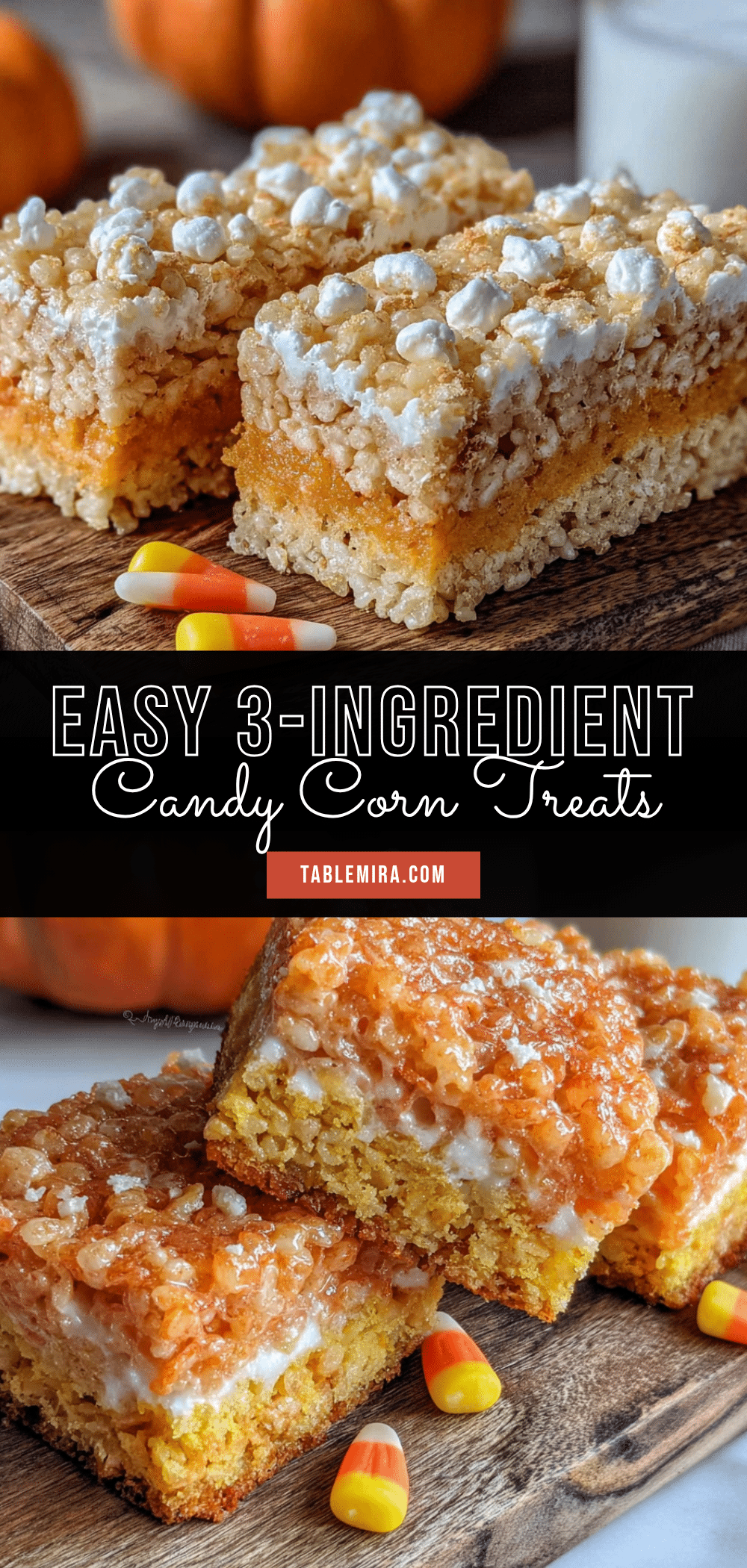candy corn Rice Krispie treats recipe