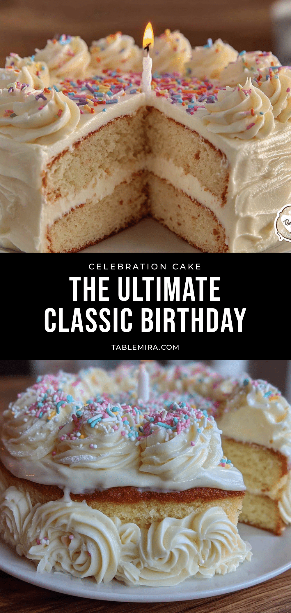 classic birthday cake with vanilla buttercream frosting recipe