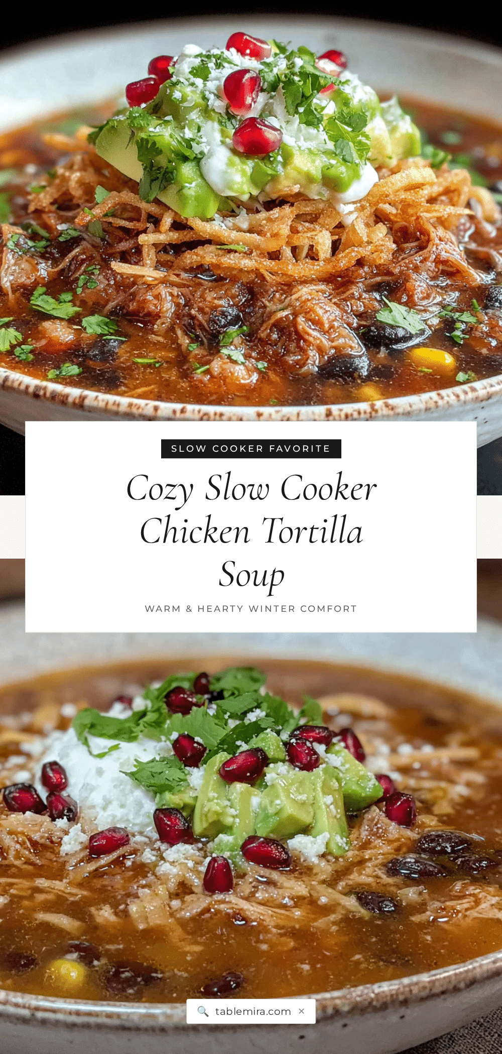 cozy slow cooker chicken tortilla soup recipe