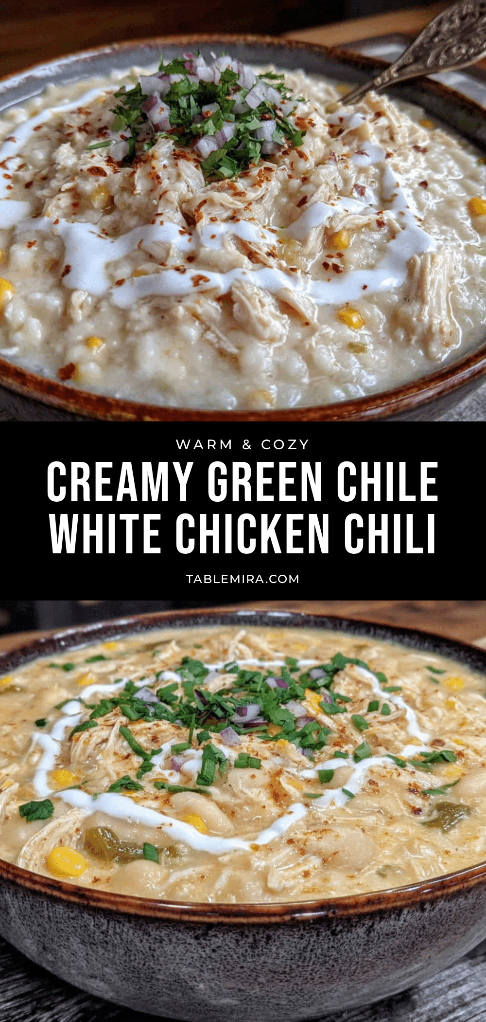 creamy white chicken chili with green chiles recipe