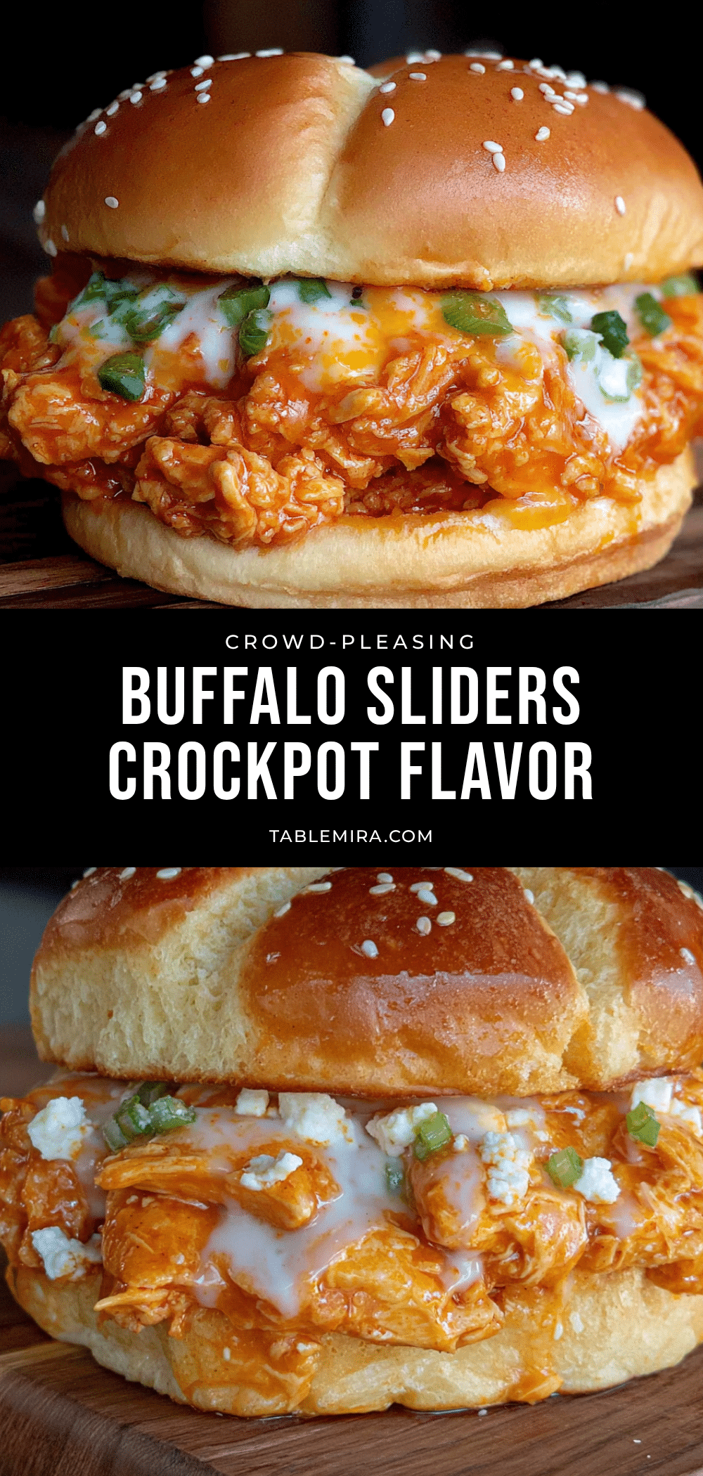 crockpot buffalo chicken sliders recipe