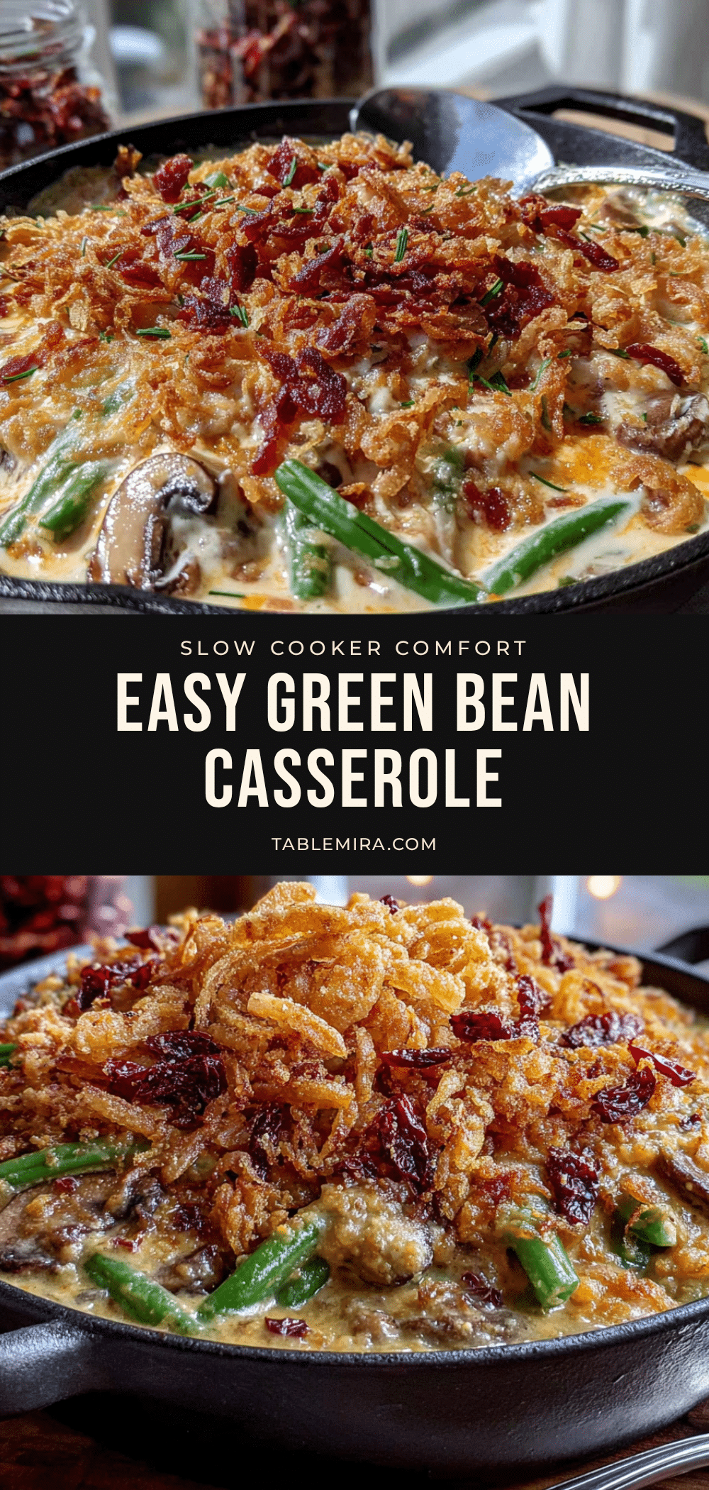 crockpot green bean casserole recipe