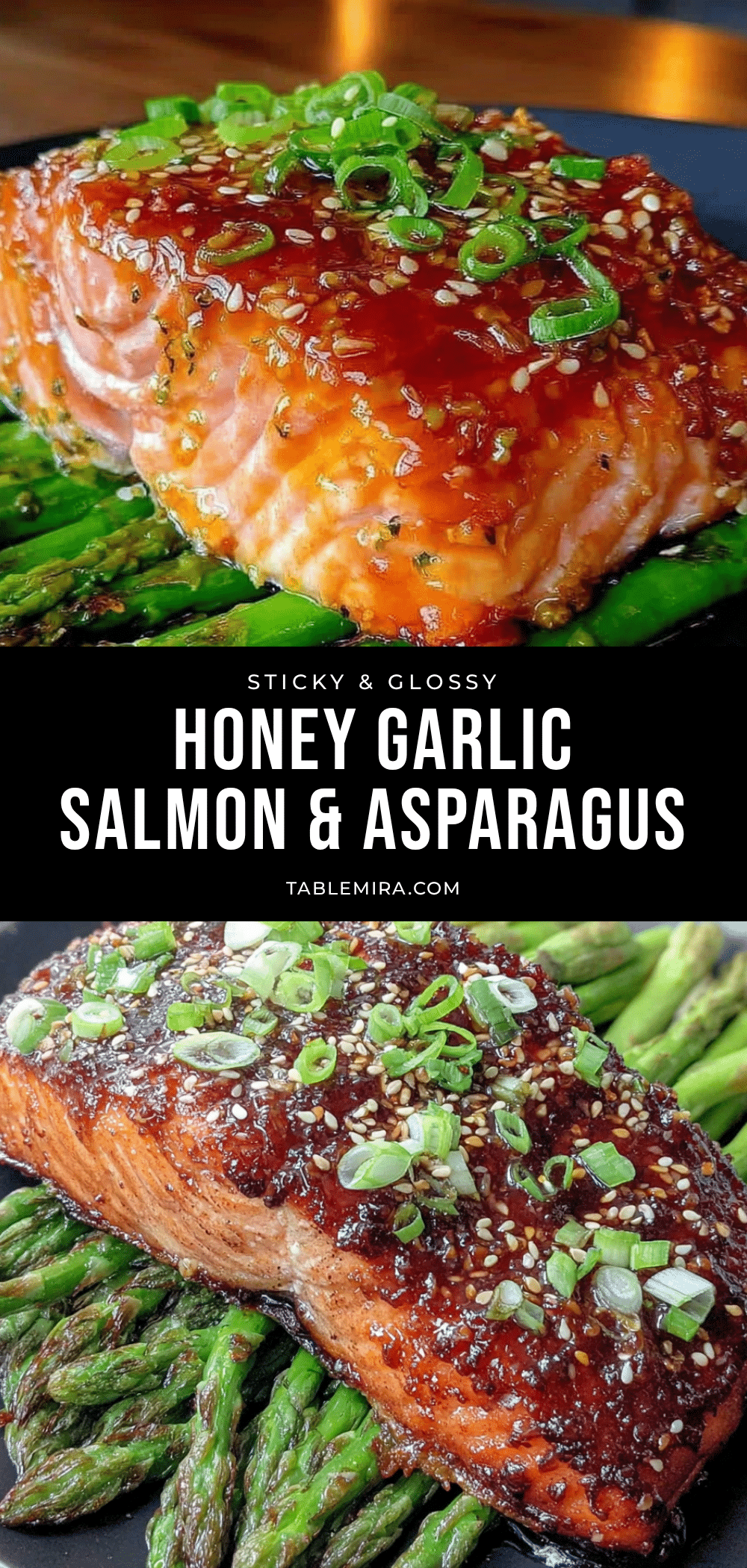 easy honey garlic salmon with asparagus recipe