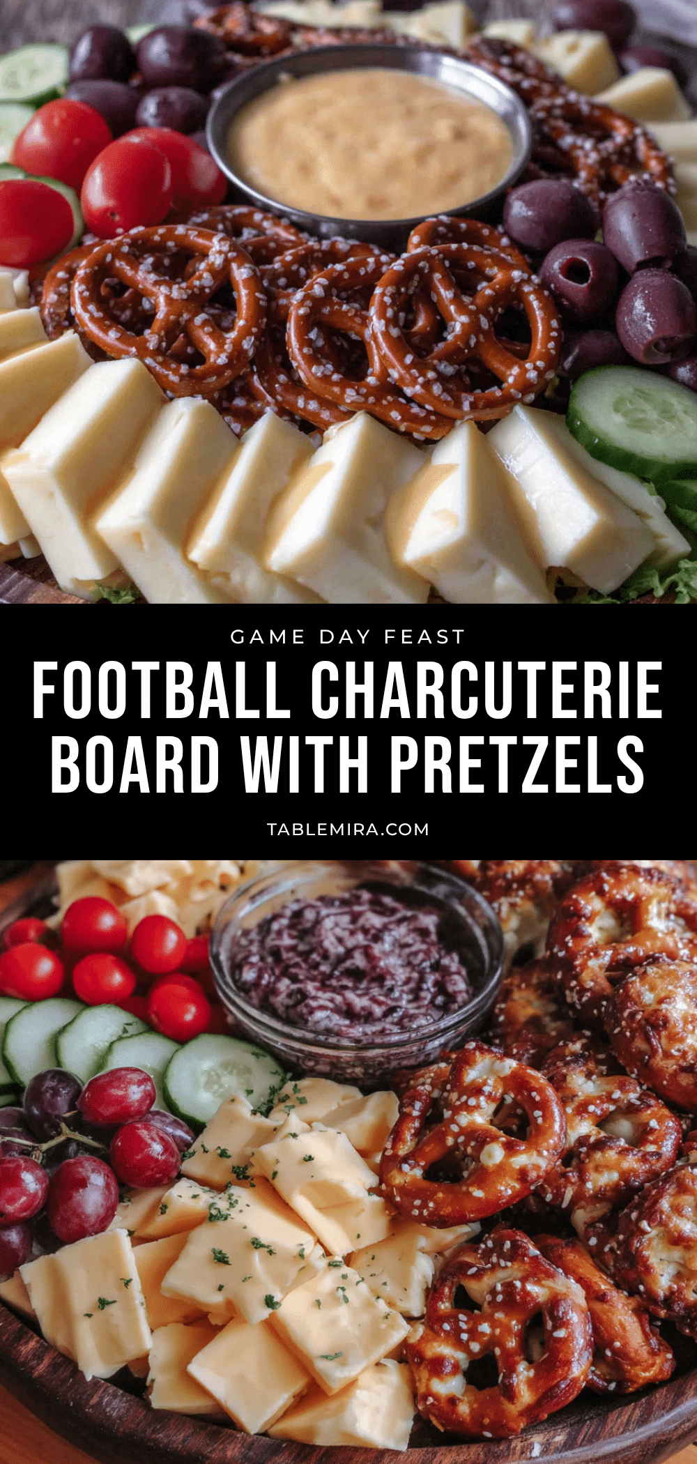 football charcuterie board recipe