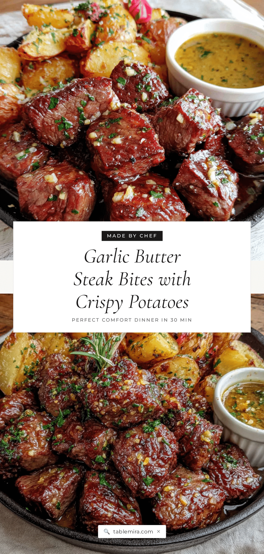 garlic butter steak bites recipe