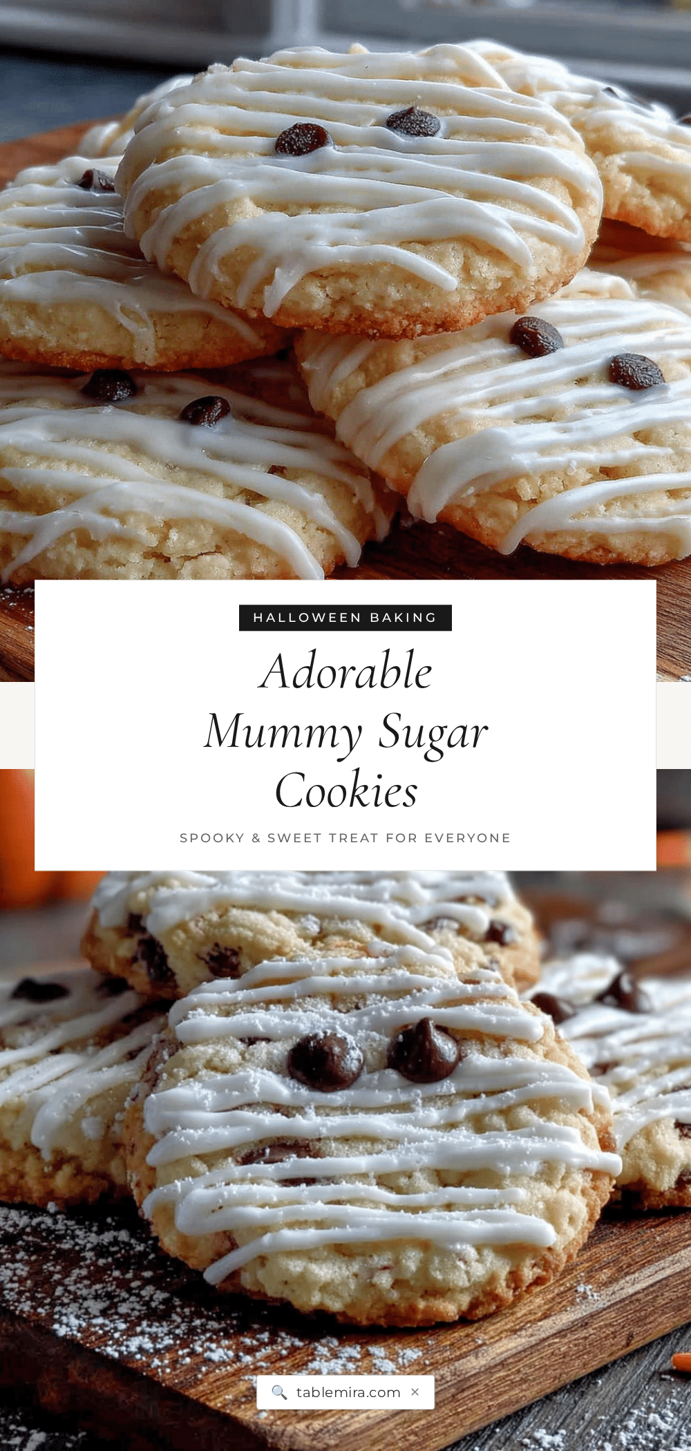 Halloween mummy sugar cookies recipe