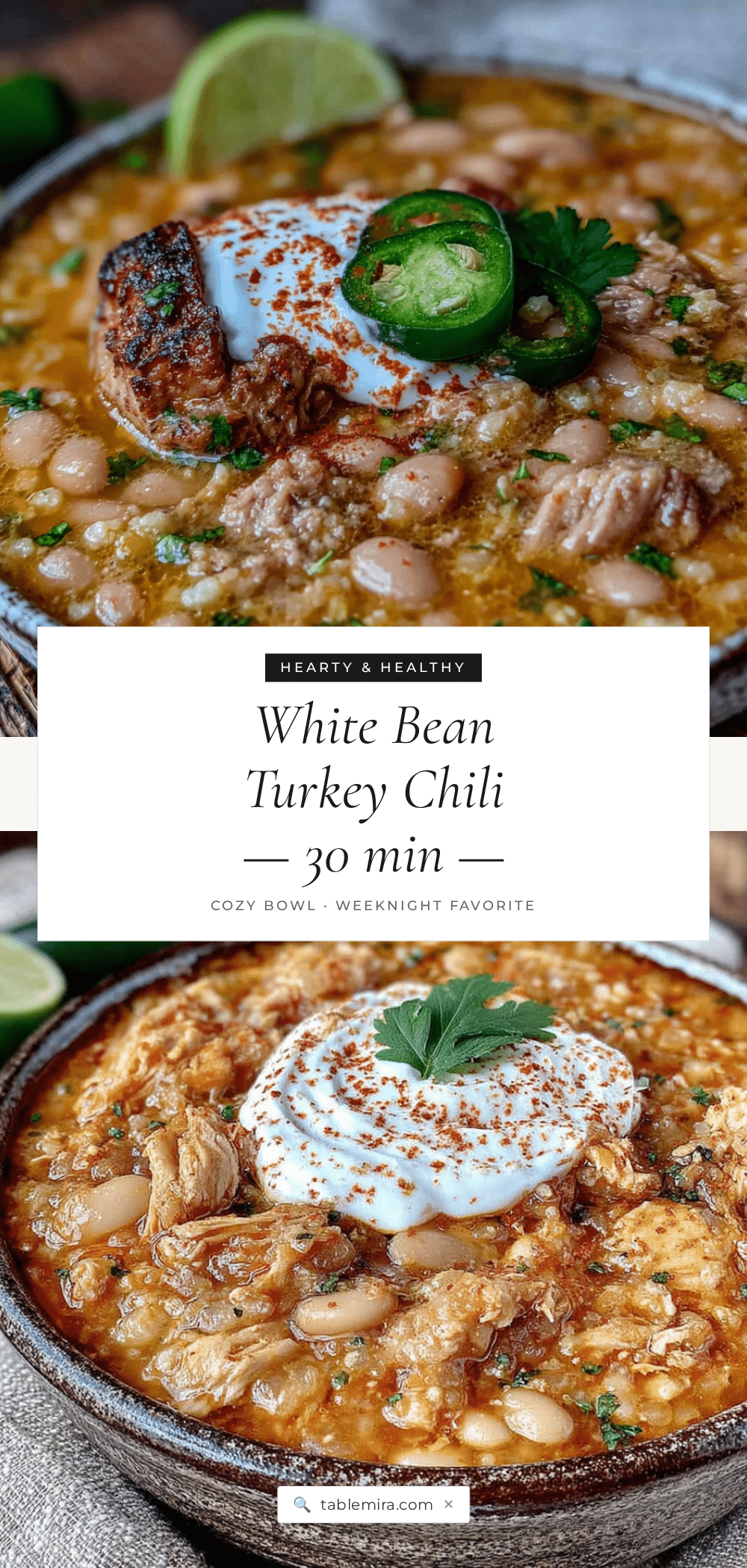 healthy turkey white bean chili recipe