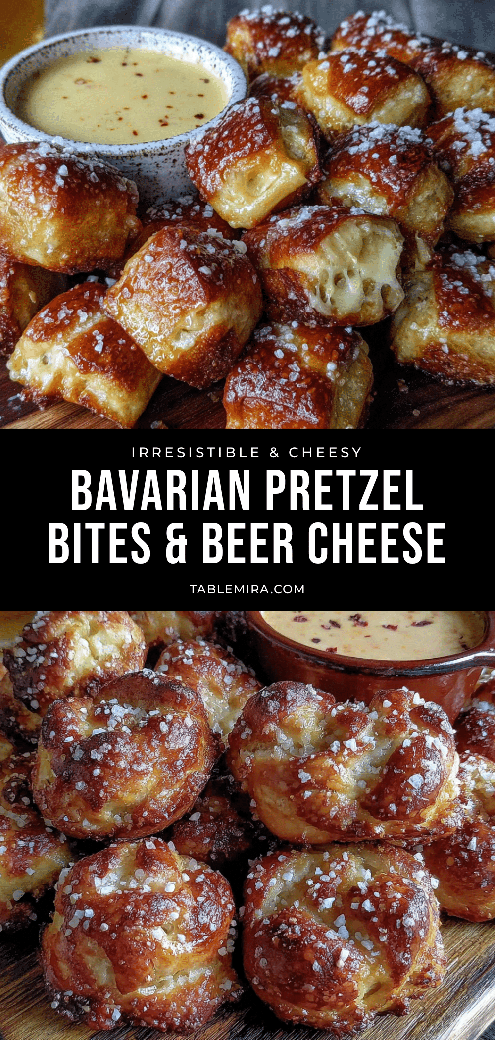 homemade bavarian pretzel bites with beer cheese dip recipe