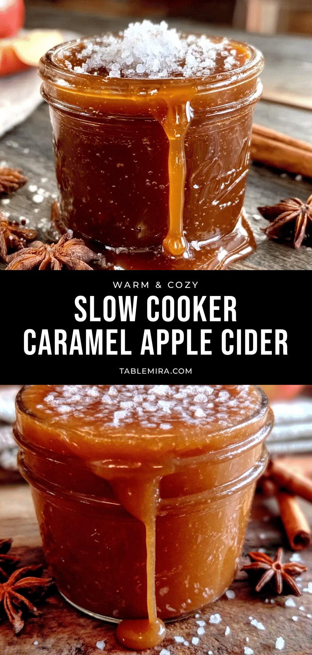 homemade slow cooker apple cider caramel sauce recipe