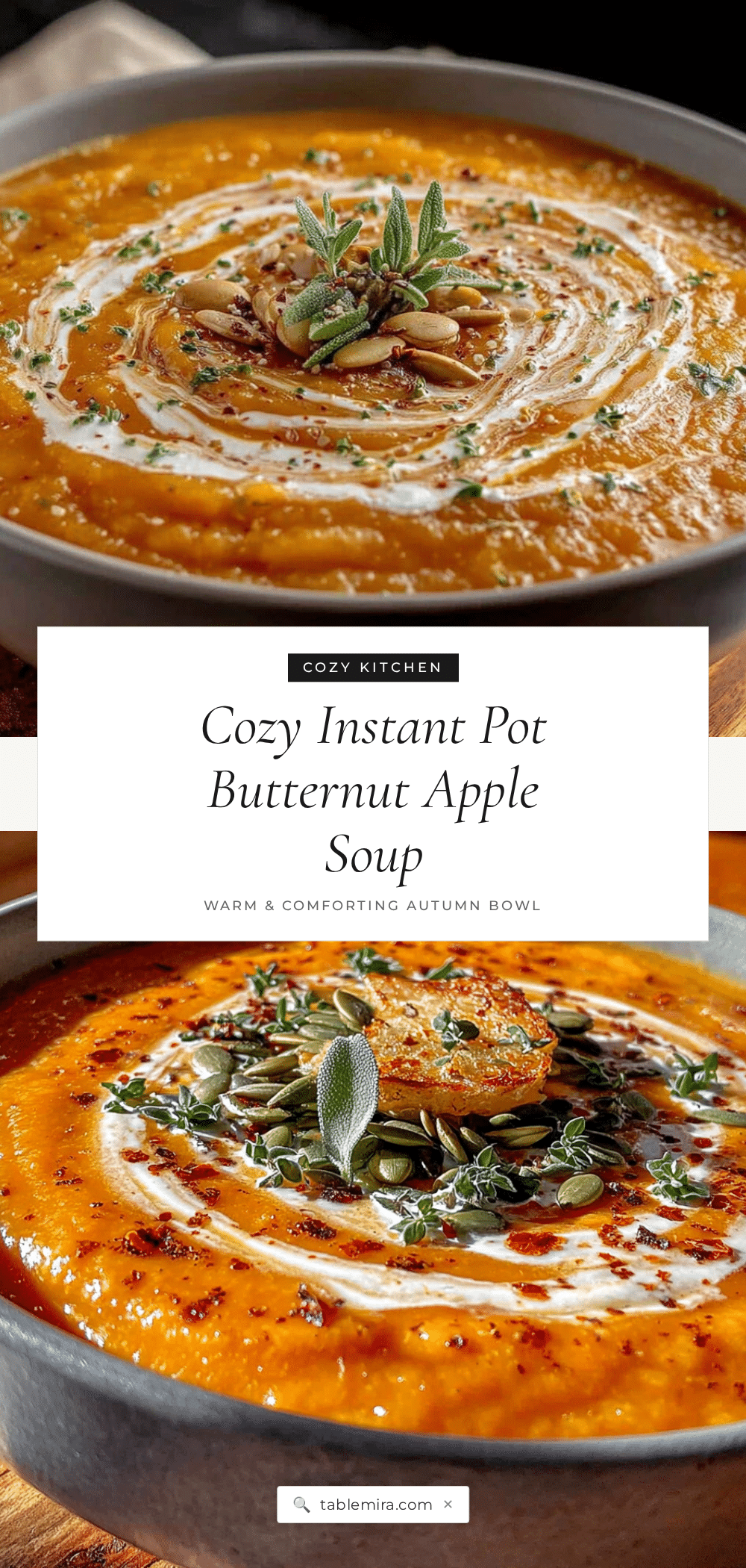 instant pot butternut squash apple soup recipe
