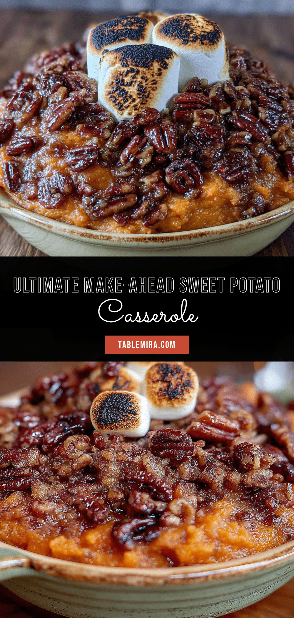 make-ahead sweet potato casserole with pecan streusel recipe