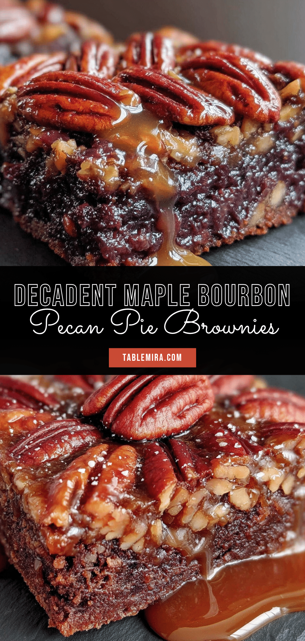 maple bourbon pecan pie brownies recipe