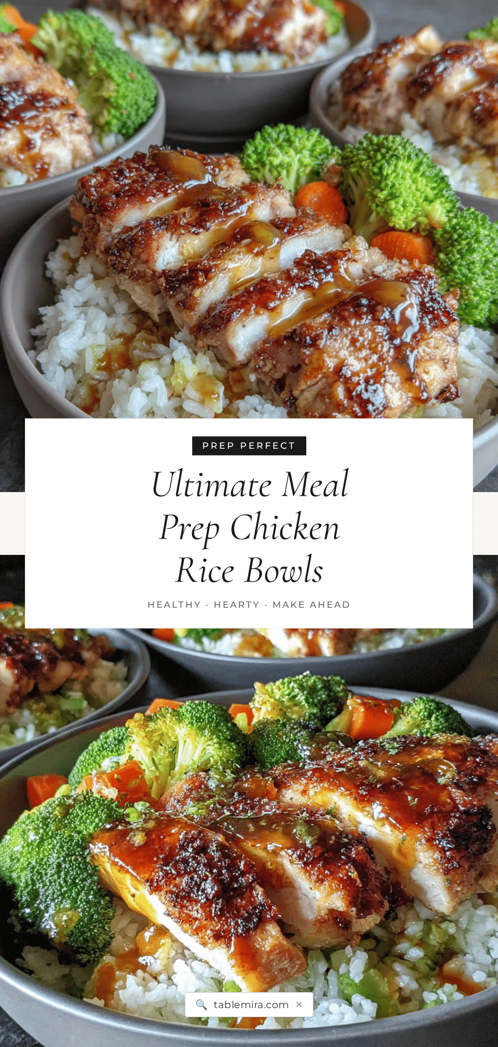 meal prep chicken and rice bowls recipe