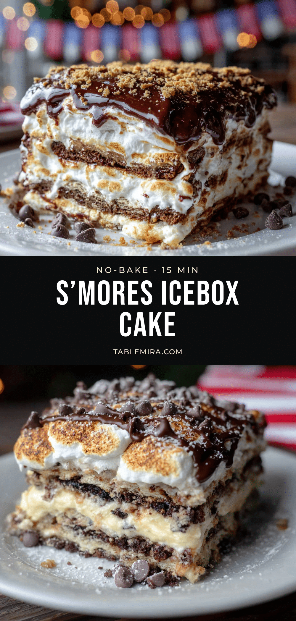 no-bake smores icebox cake recipe