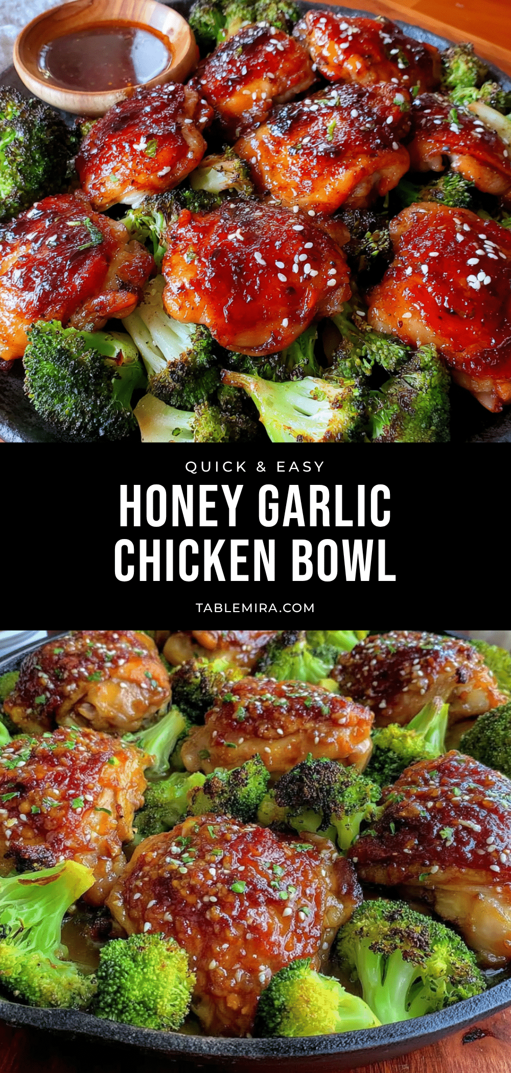 quick honey garlic chicken and broccoli skillet recipe