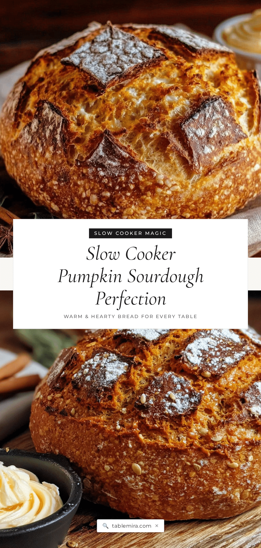 slow cooker pumpkin sourdough bread recipe