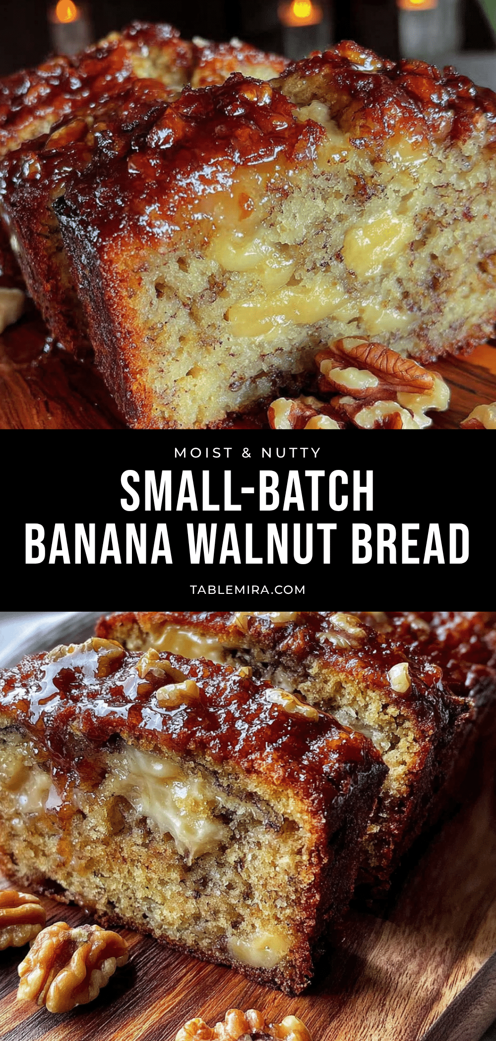 small-batch banana bread with walnuts recipe