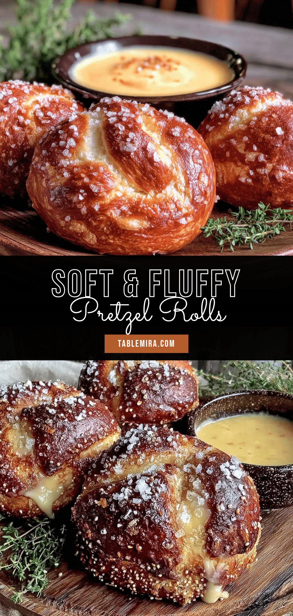 soft pretzel rolls with mustard beer cheese recipe
