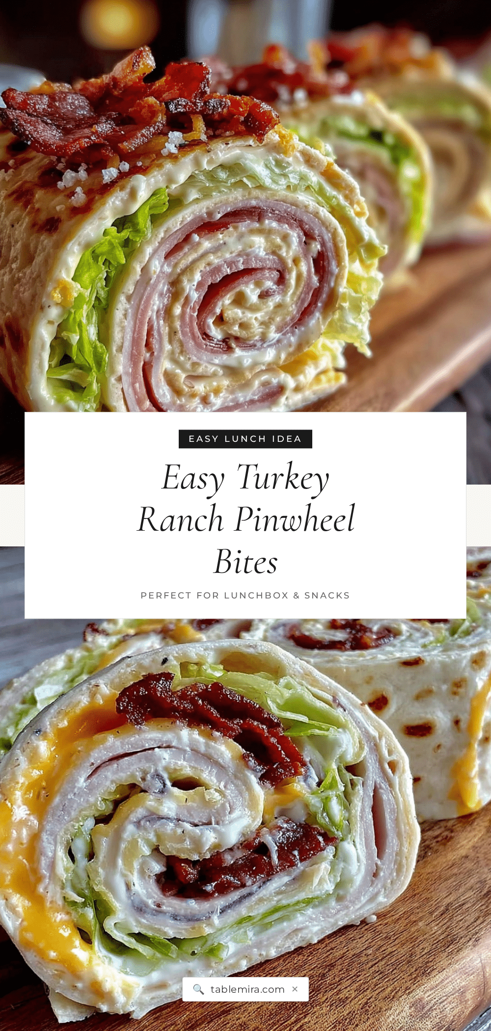 turkey ranch pinwheel lunchbox roll-ups recipe