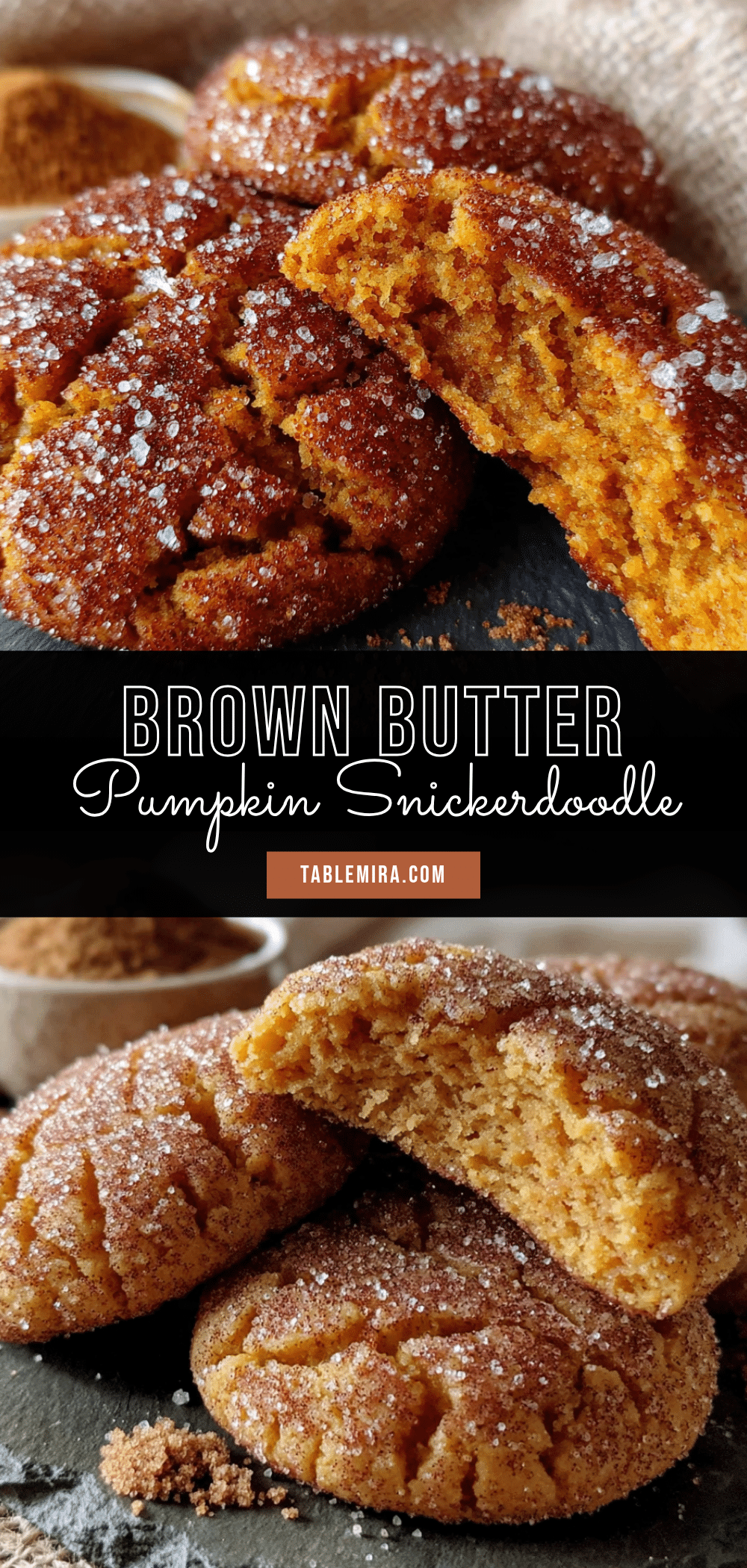 brown butter pumpkin snickerdoodle cookies recipe