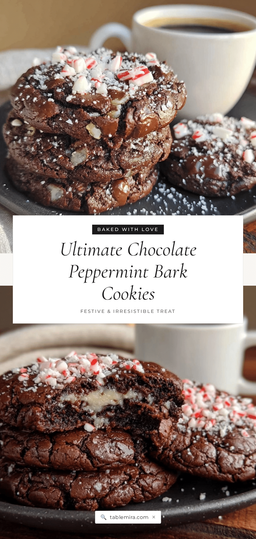 chocolate peppermint bark cookies recipe