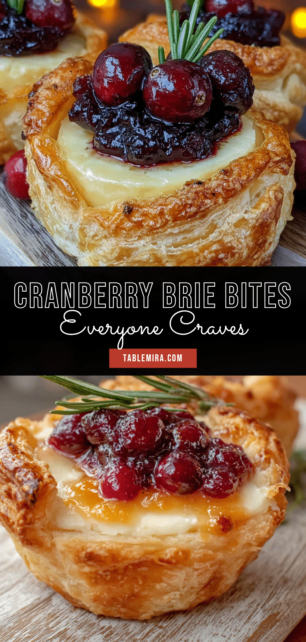 cranberry brie bites recipe