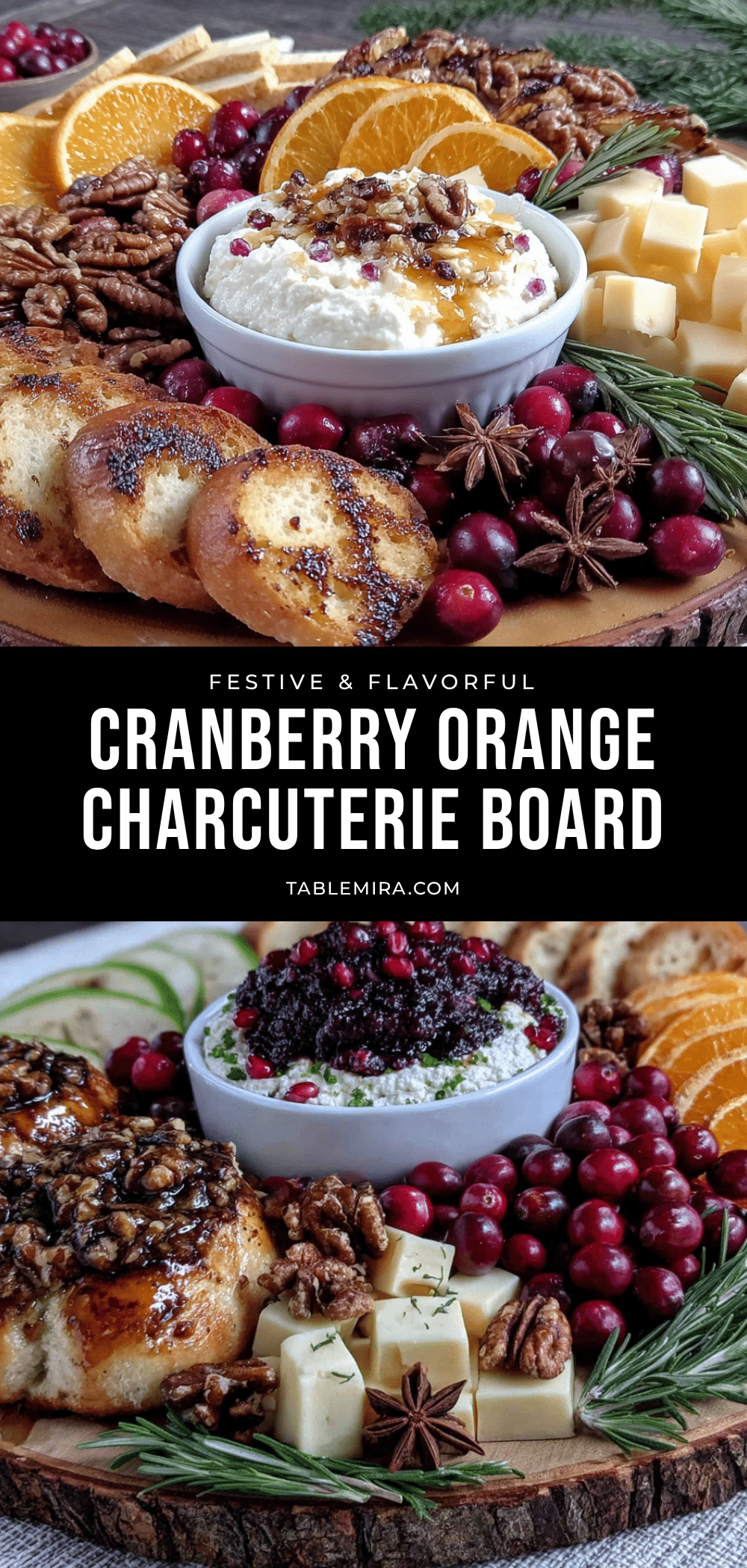 cranberry orange thanksgiving charcuterie board recipe