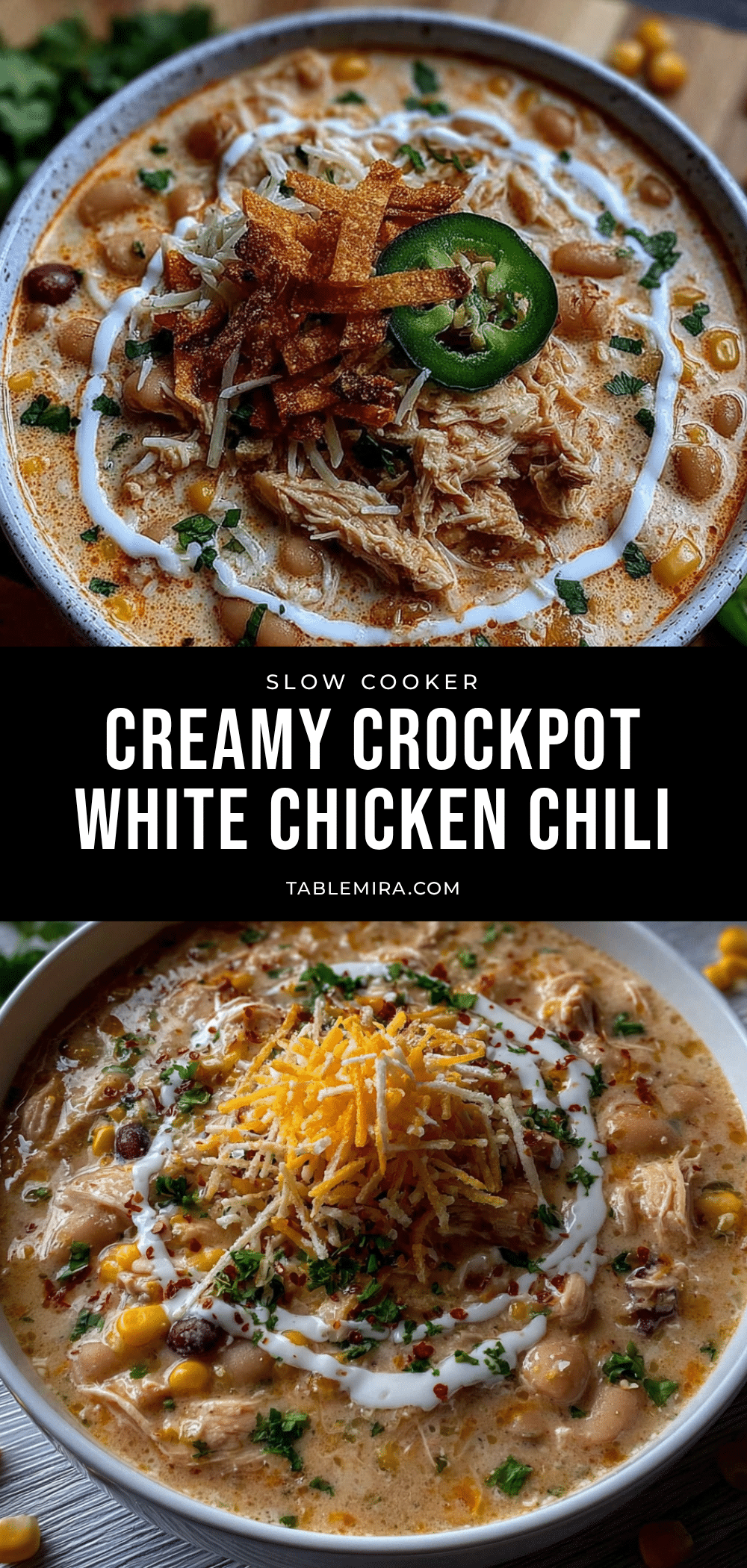 creamy crockpot white chicken chili with corn recipe