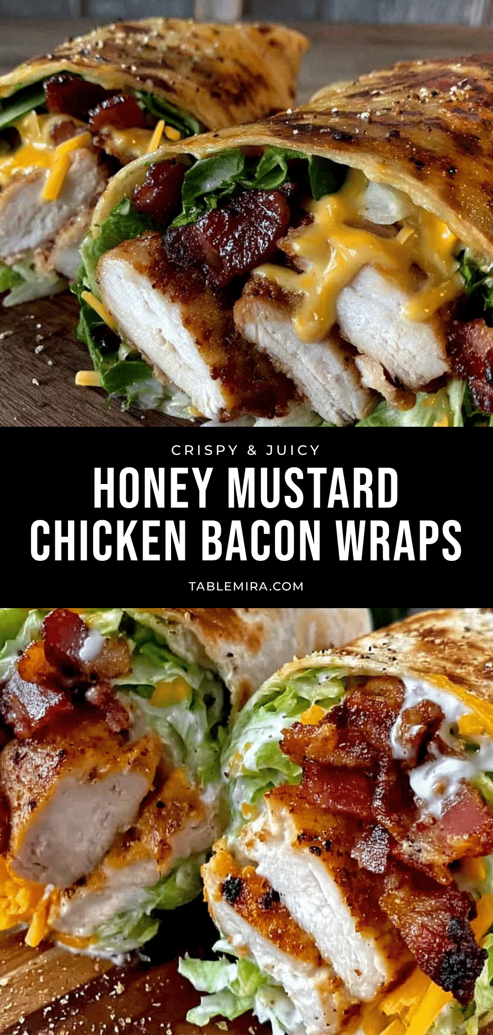 crispy honey mustard chicken bacon ranch wraps recipe