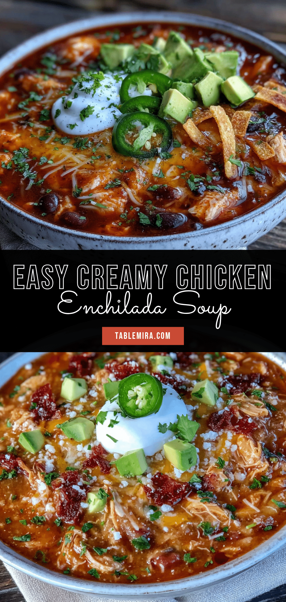 crockpot chicken enchilada soup recipe