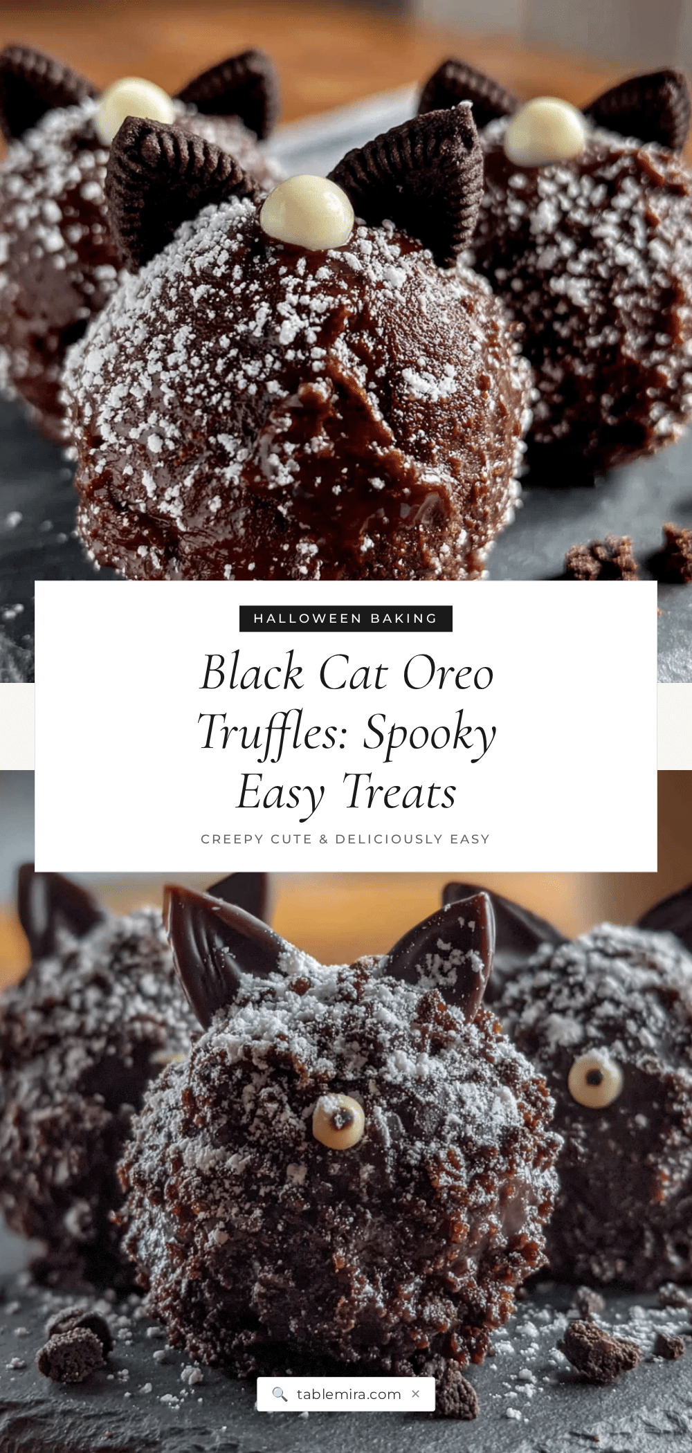 Easy Black Cat Oreo Truffles recipe
