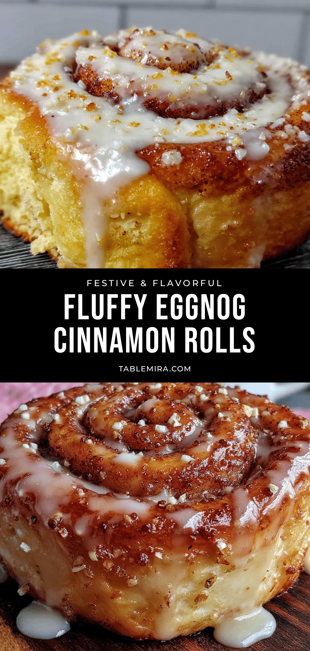eggnog cinnamon rolls recipe