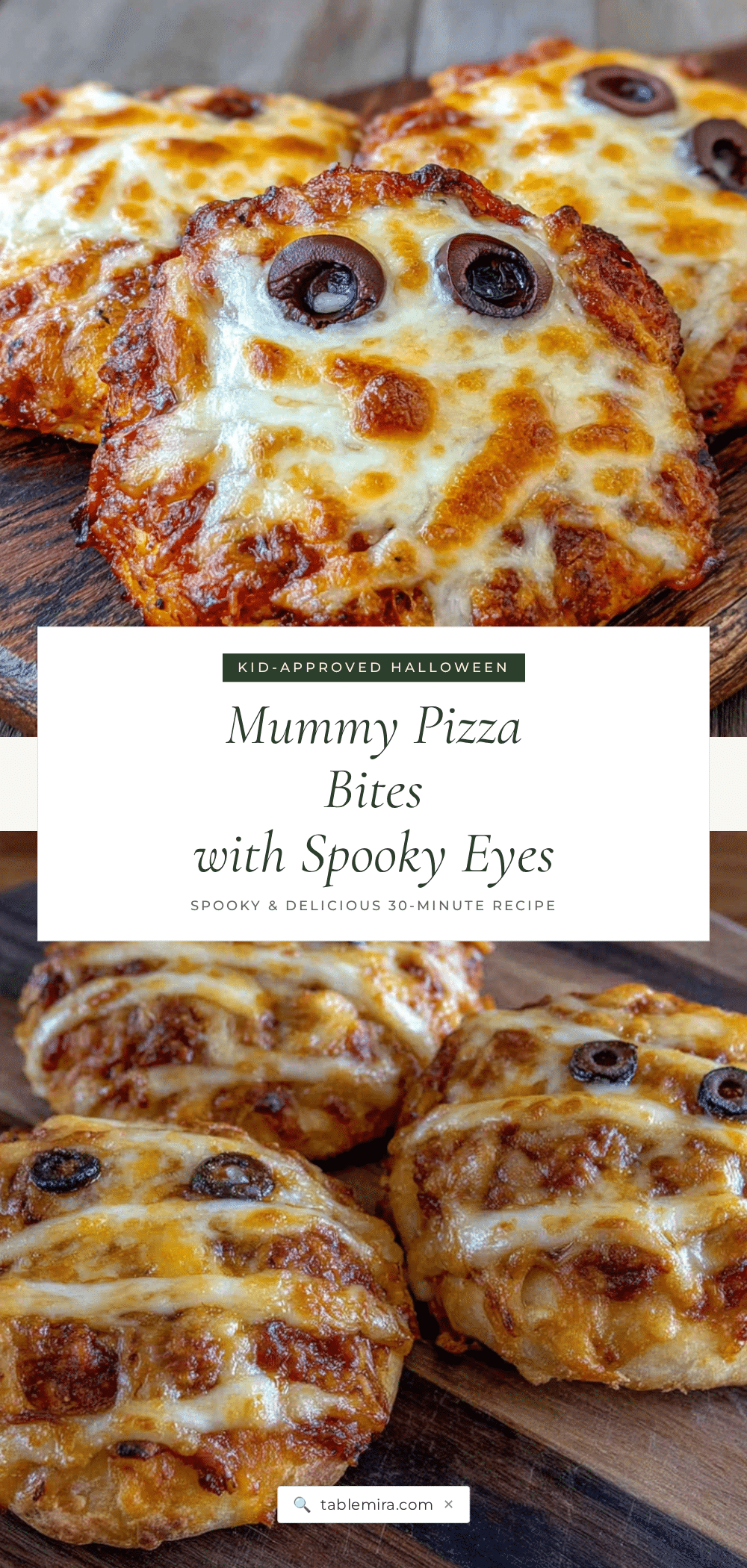 halloween mummy pizza bites recipe