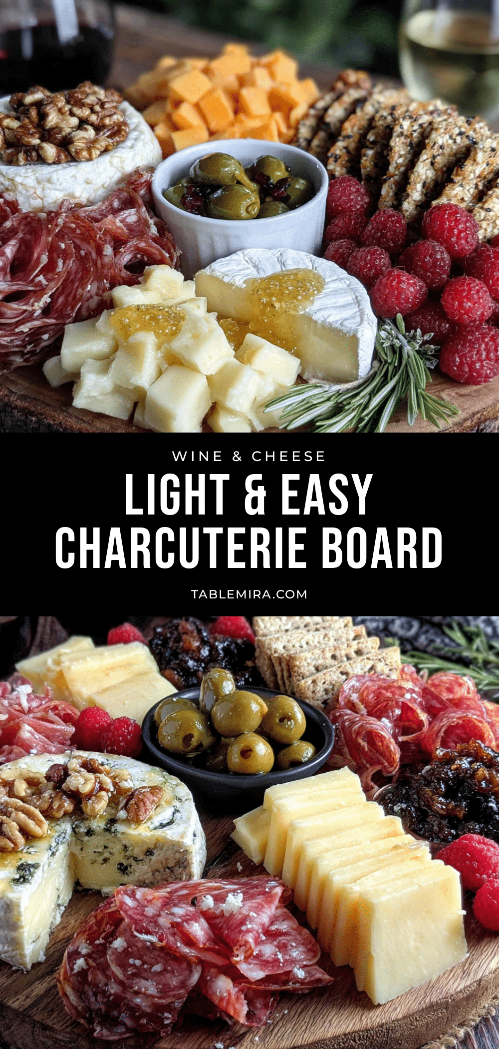 light & easy charcuterie board for two recipe