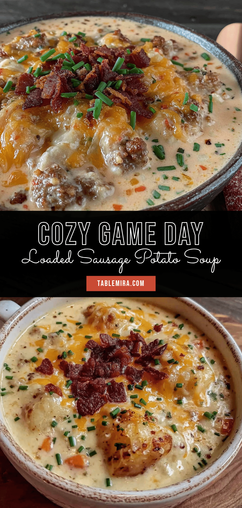 loaded sausage potato soup recipe