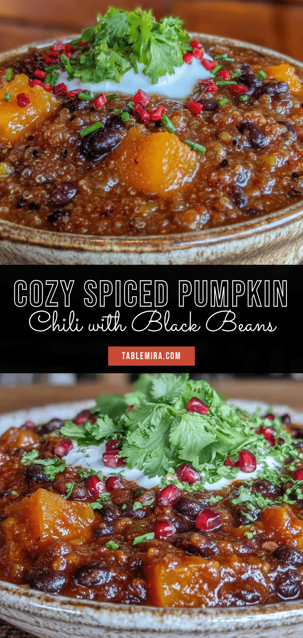pumpkin chili with black beans recipe