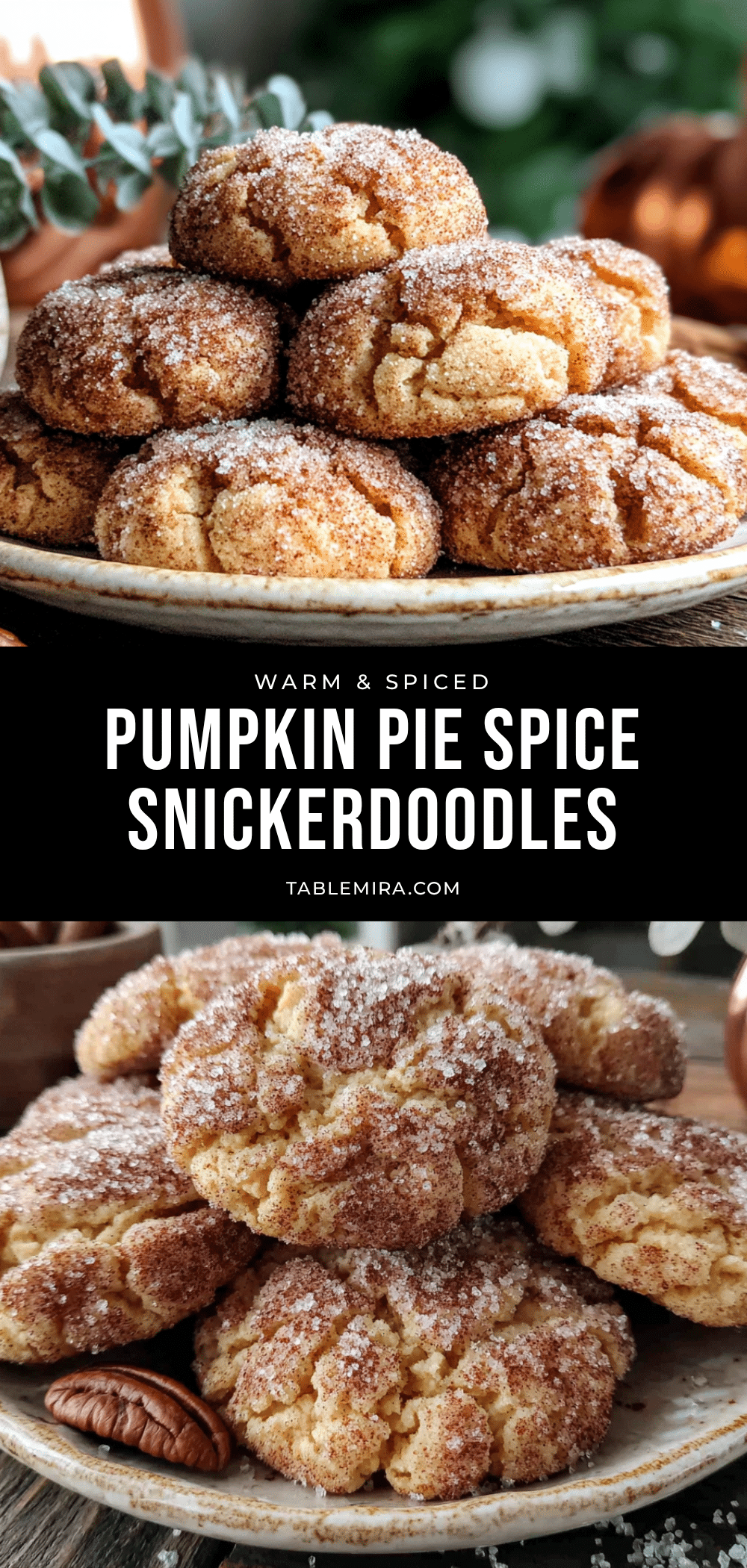 pumpkin pie spice snickerdoodles recipe
