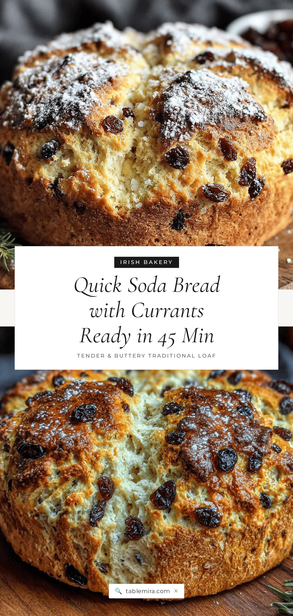 Quick Irish Soda Bread with Currants recipe