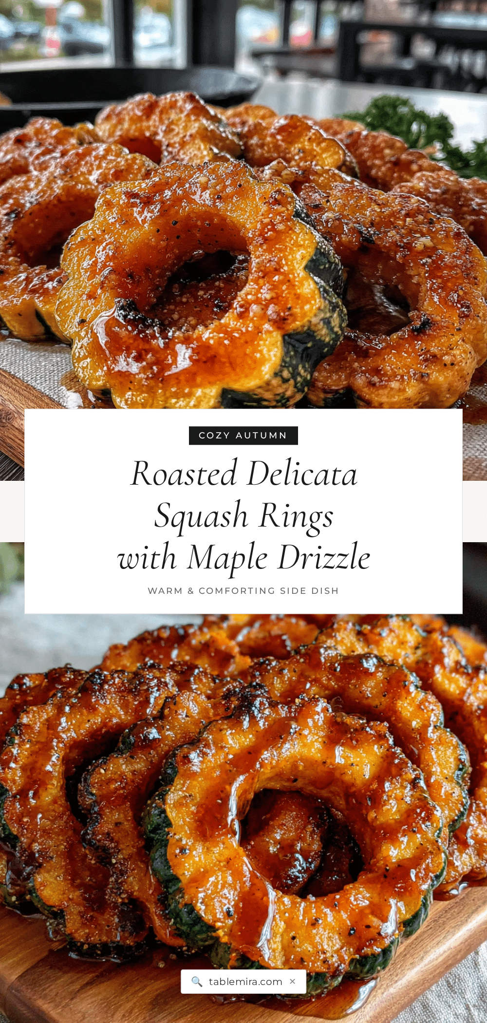 roasted delicata squash rings recipe