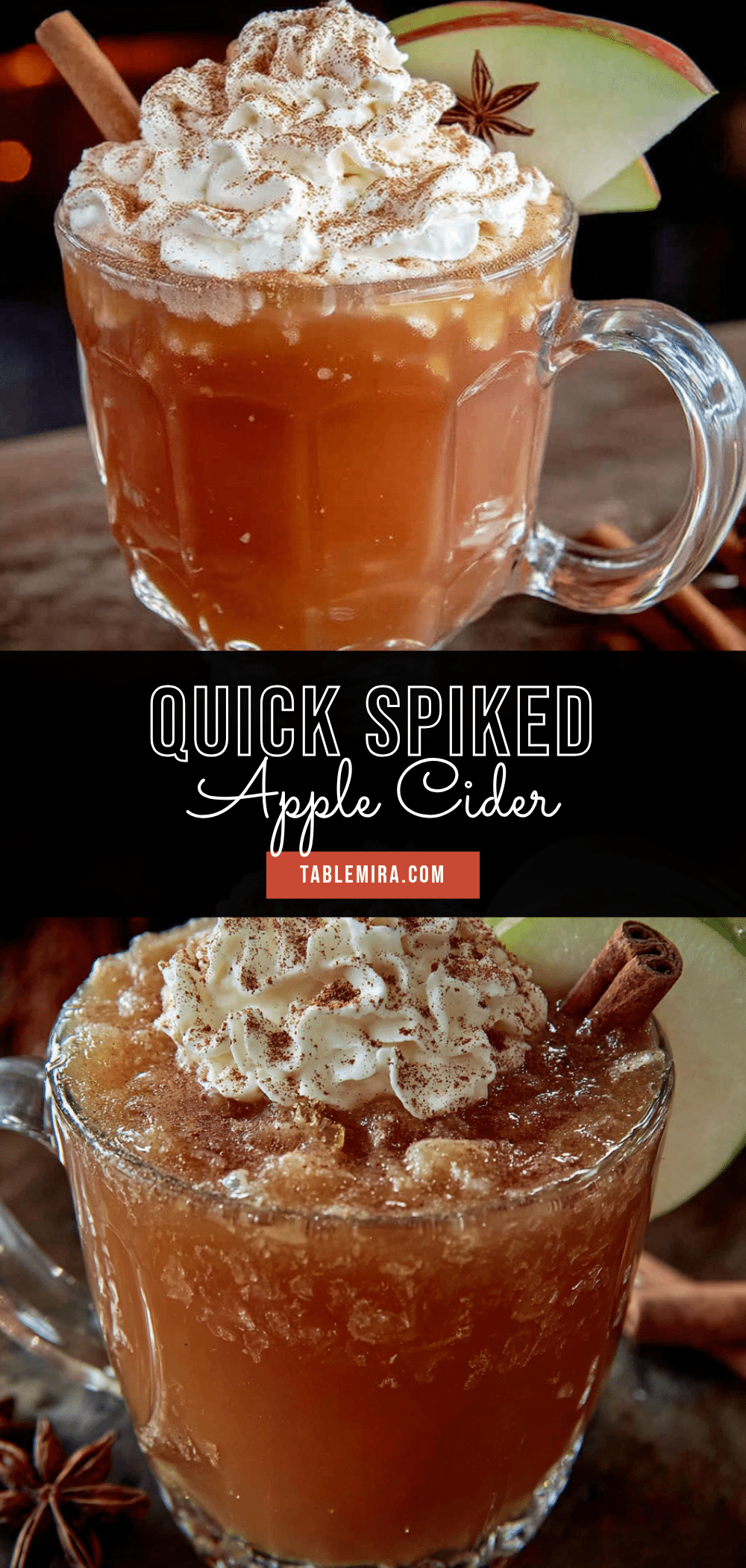 spiked apple cider with cinnamon whiskey recipe