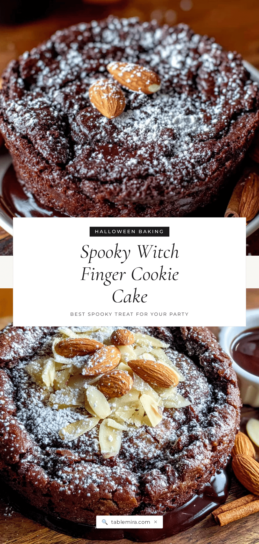 witch finger halloween cookie cake recipe