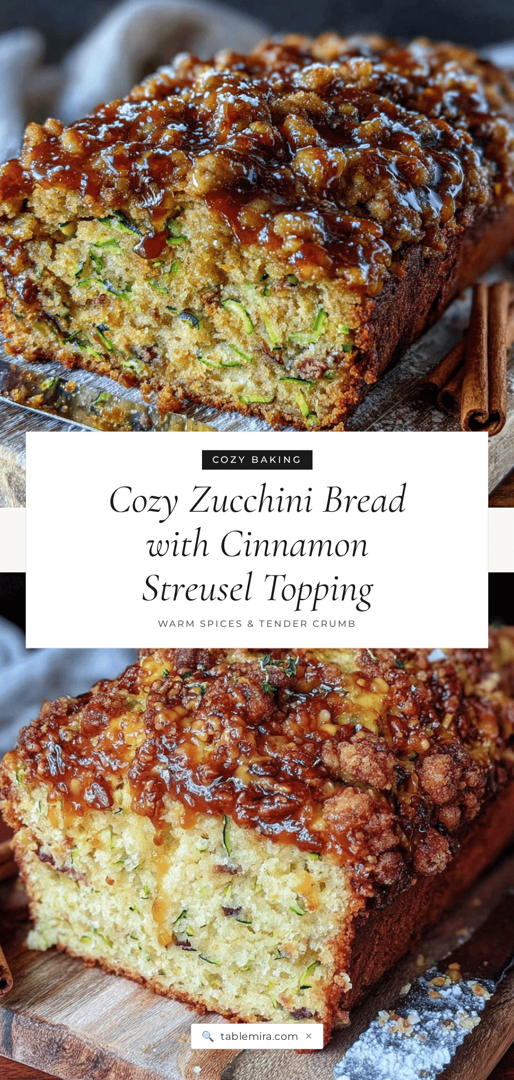 zucchini bread with cinnamon streusel recipe