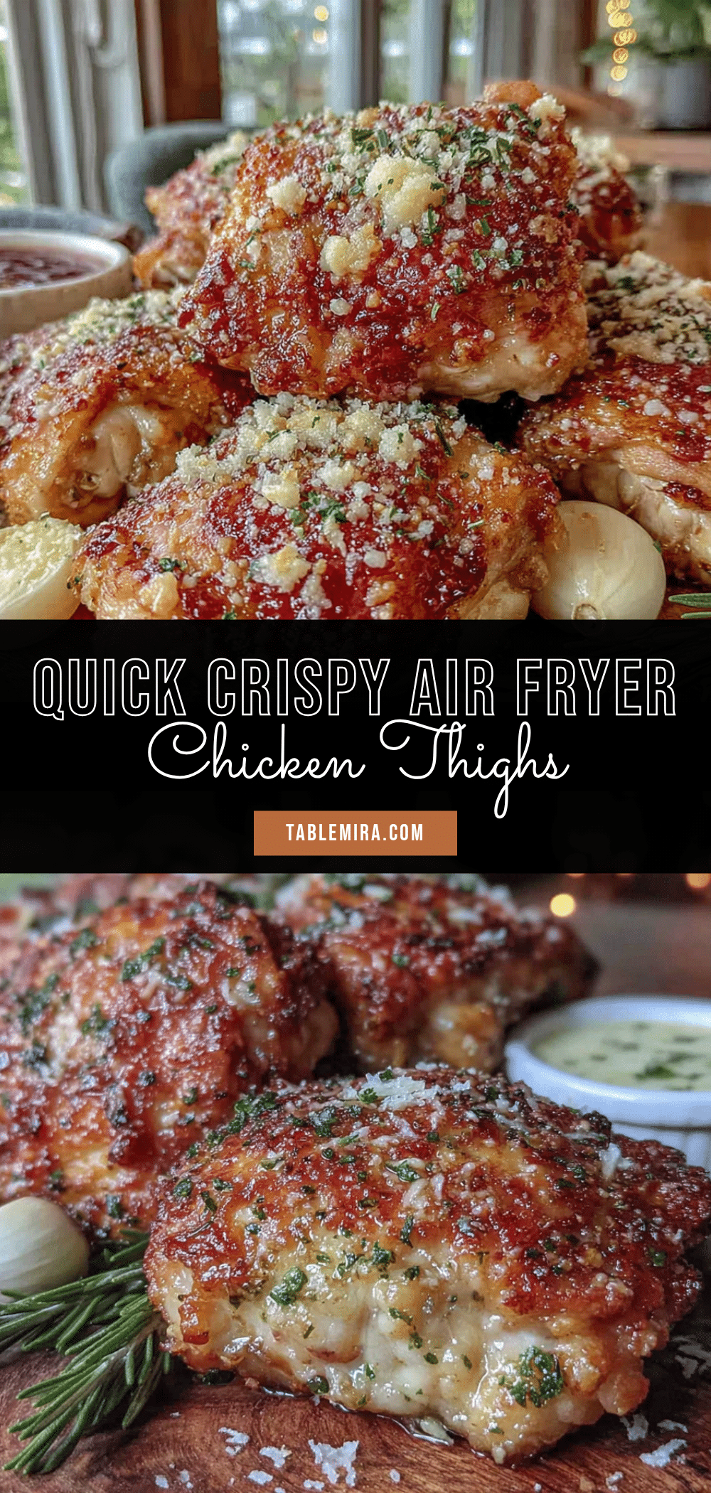air fryer chicken thighs recipe