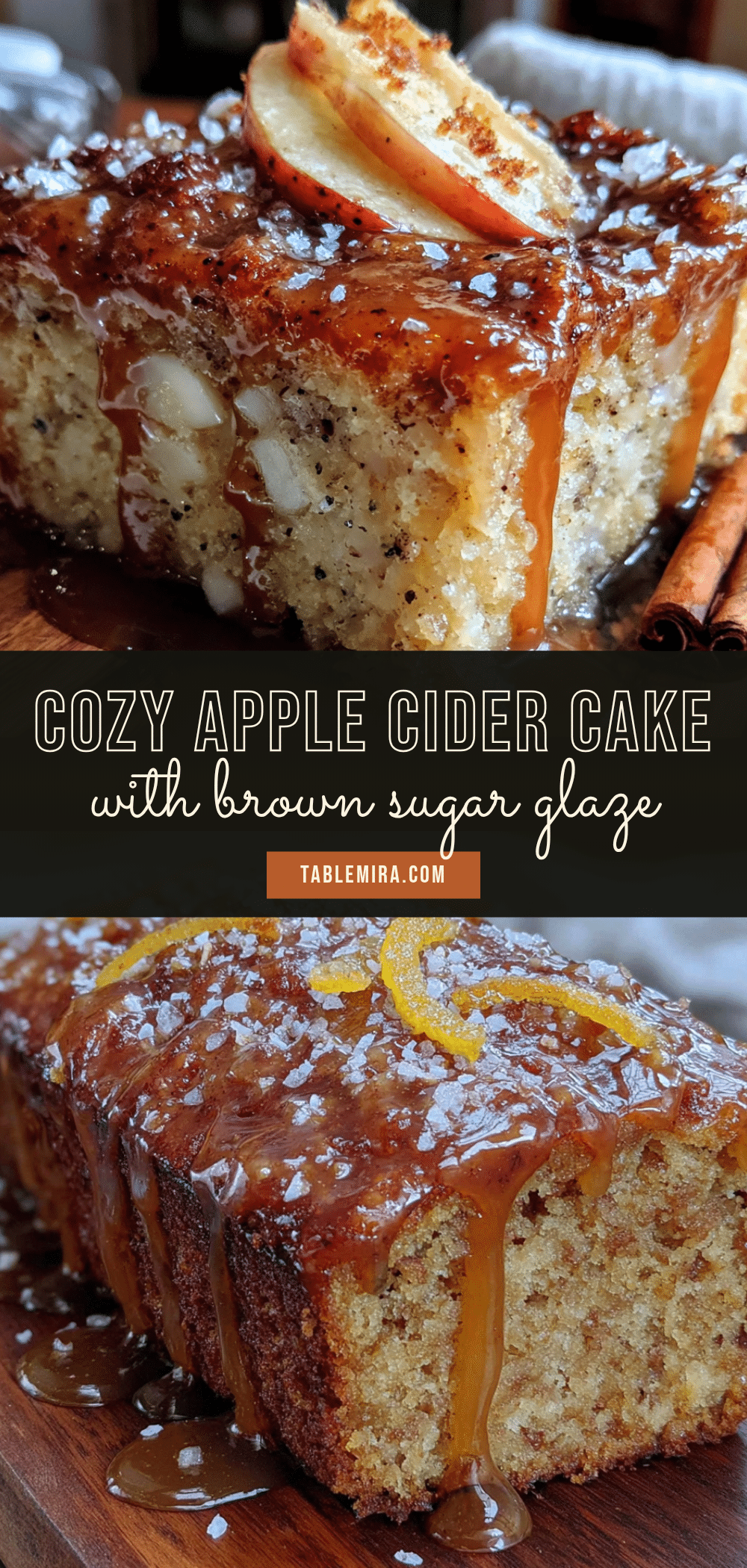 apple cider cake with brown sugar glaze recipe