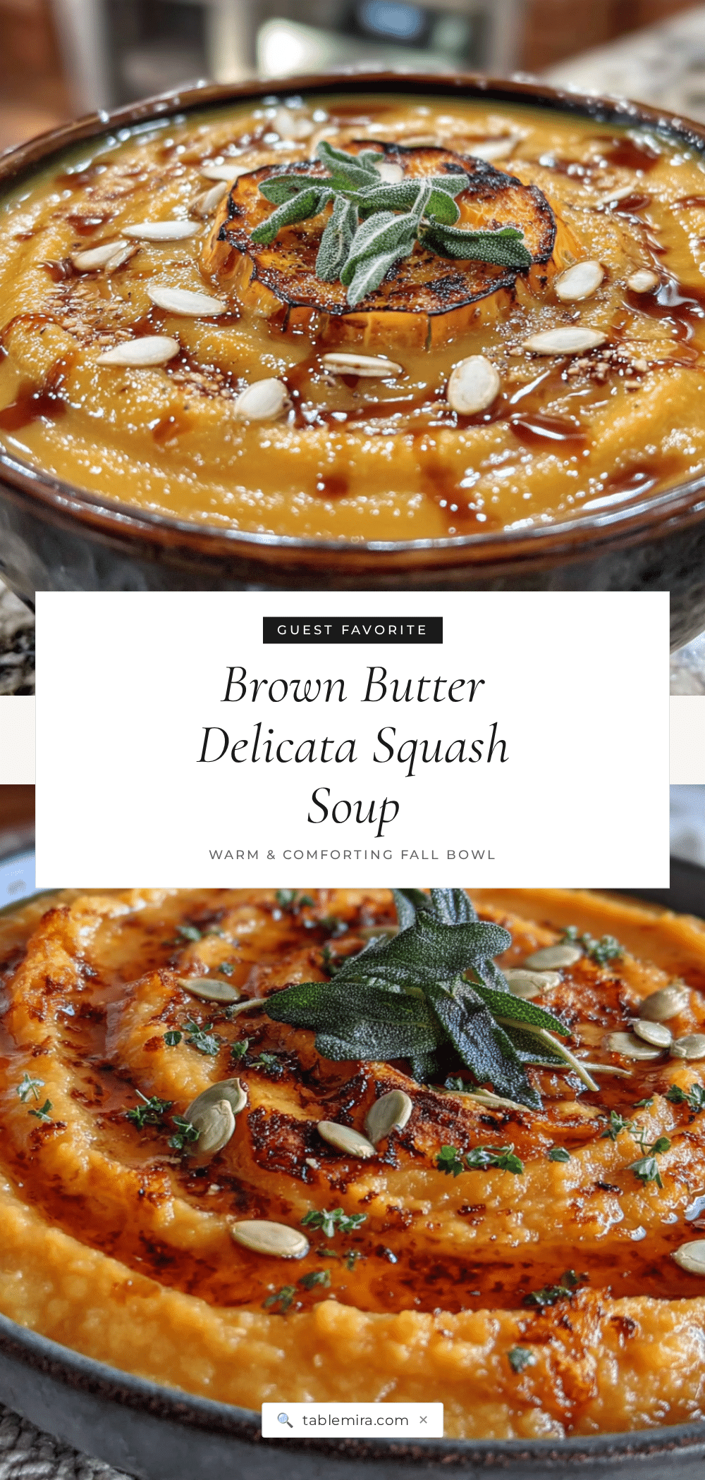 brown butter delicata squash soup recipe