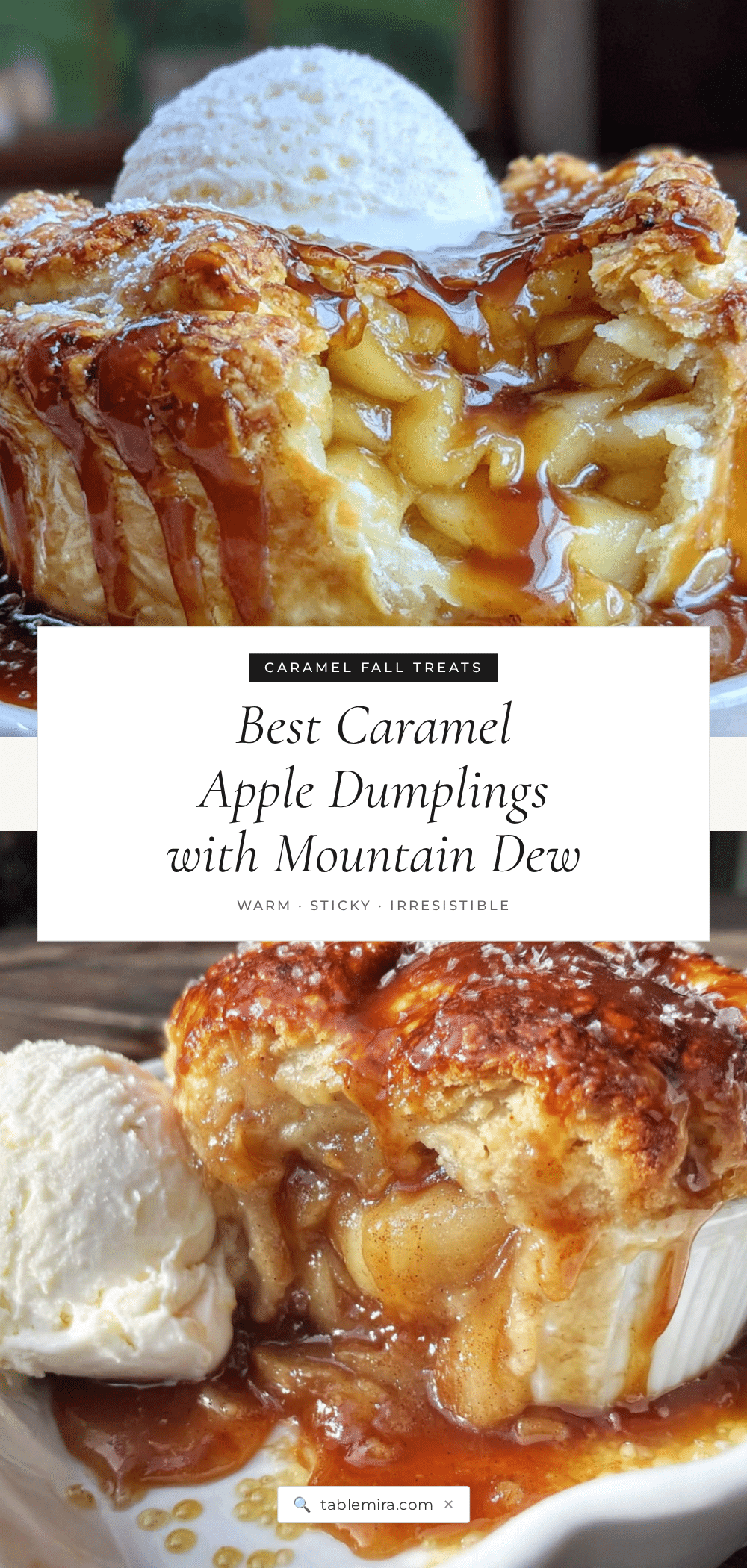 caramel apple dumplings recipe