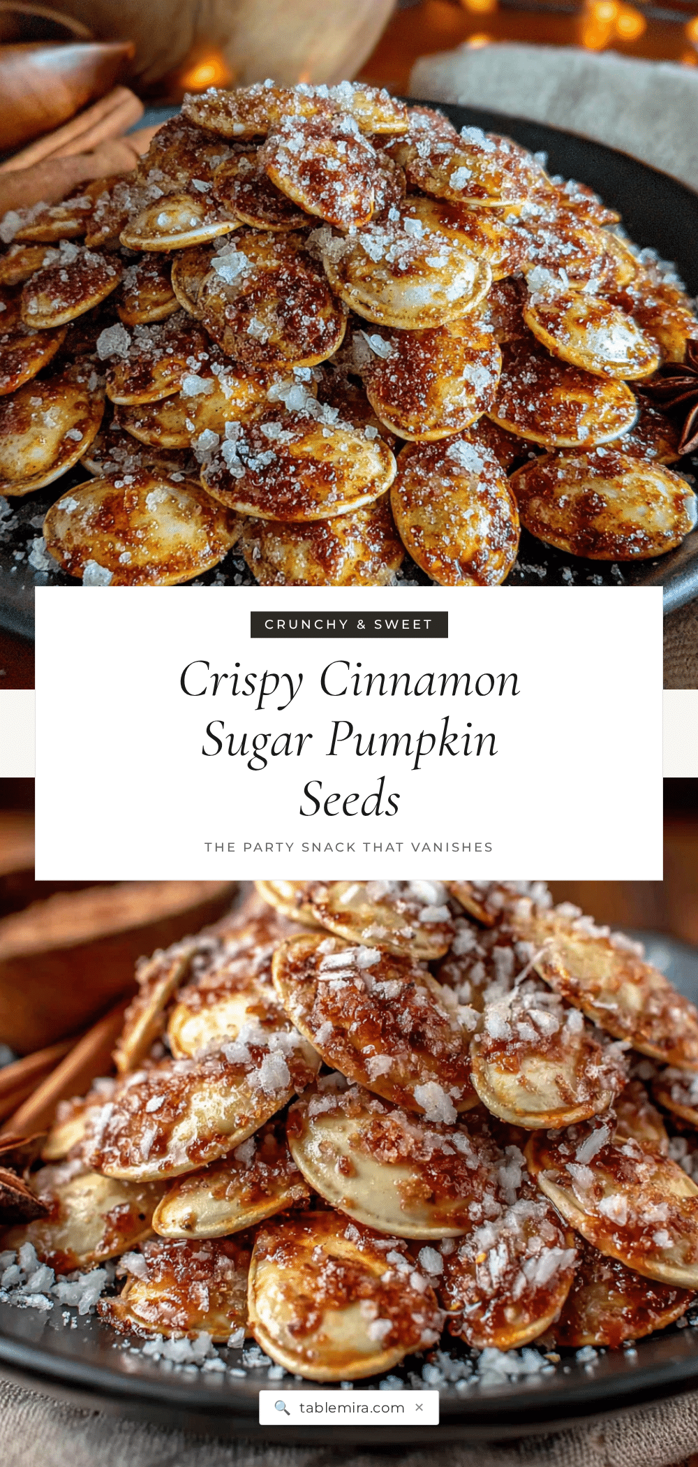 cinnamon sugar pumpkin seeds recipe