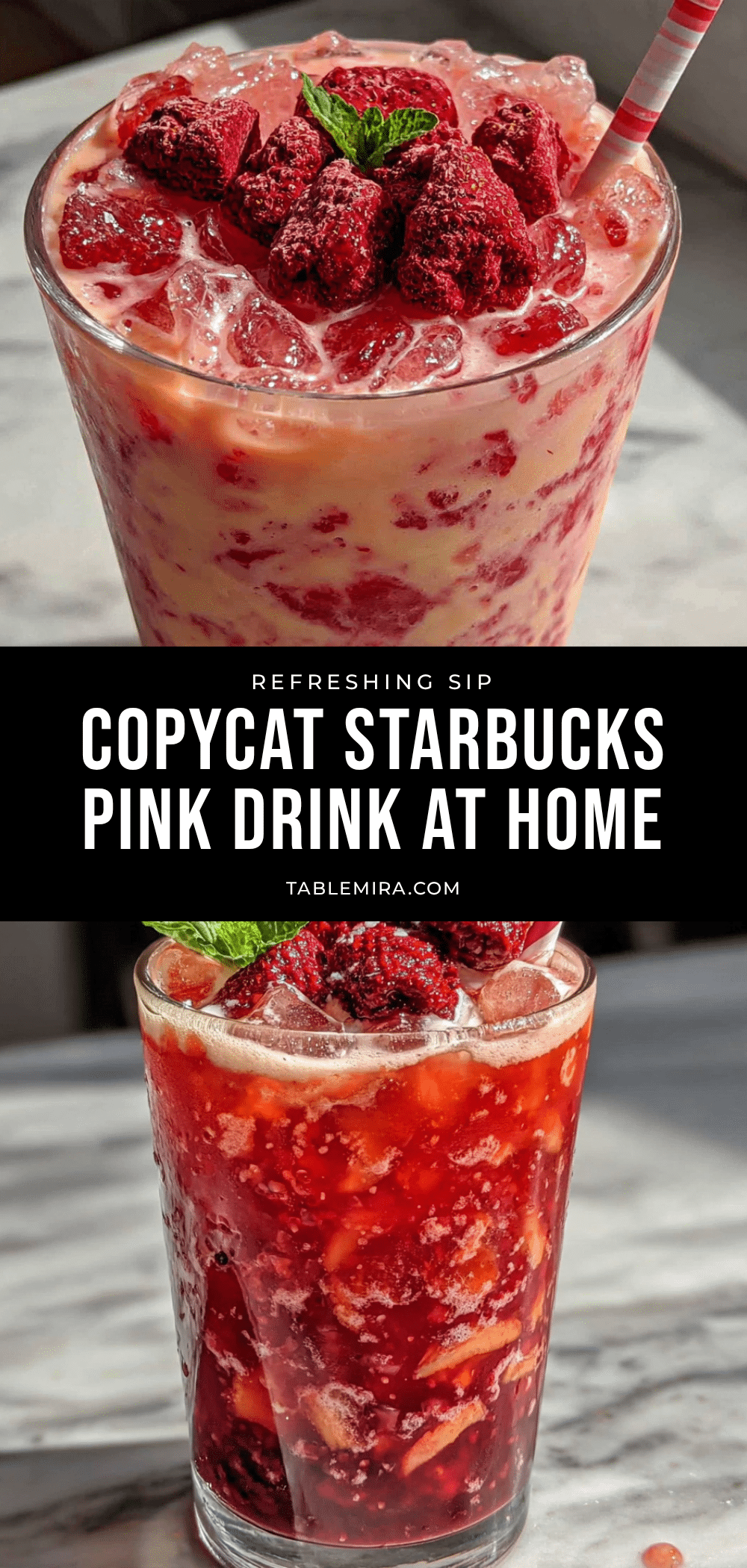 copycat Starbucks Pink Drink recipe