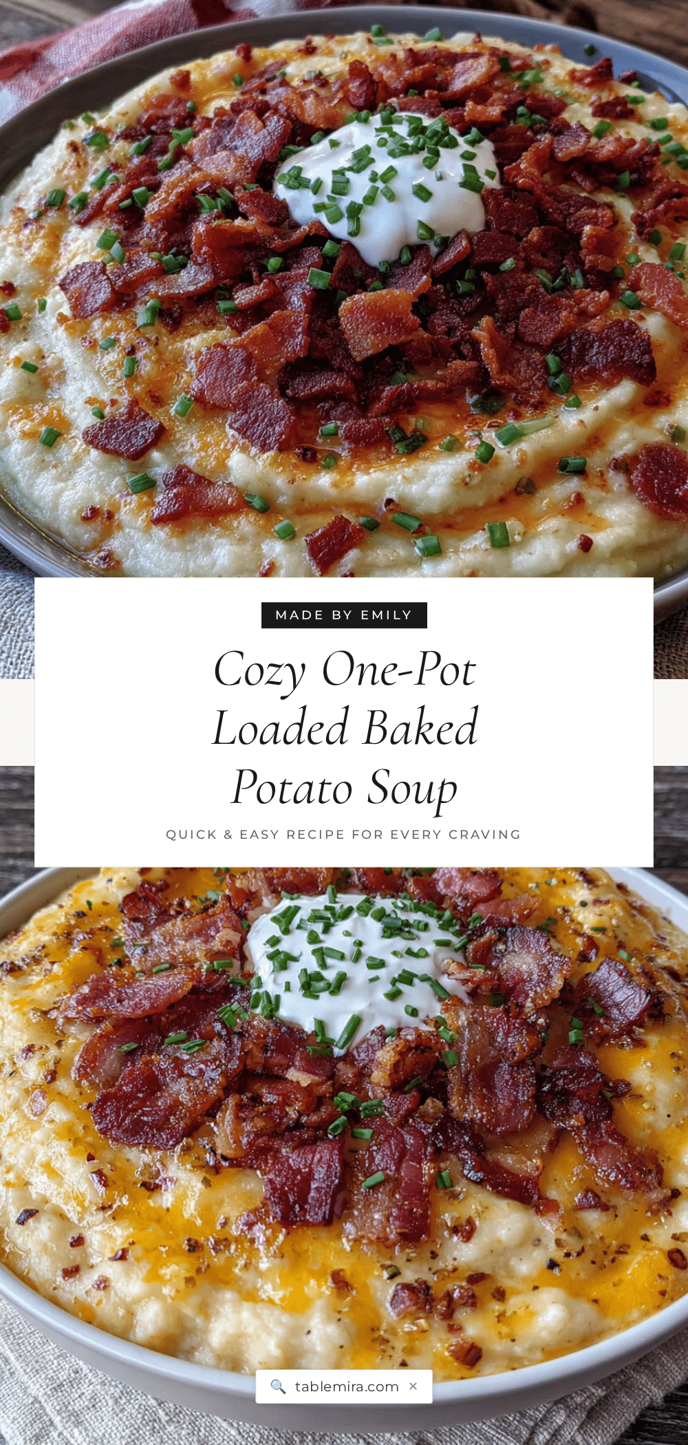 cozy one-pot loaded baked potato soup recipe